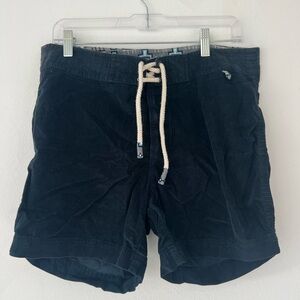 Mens cordoruy trunks navy blue sz m